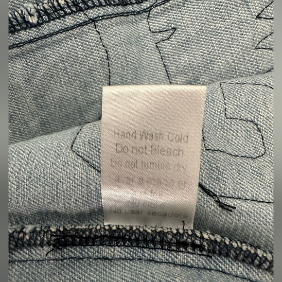 Endless Rose Patchwork Denim Mini Skirt. Size Small. - Picture 3 of 7